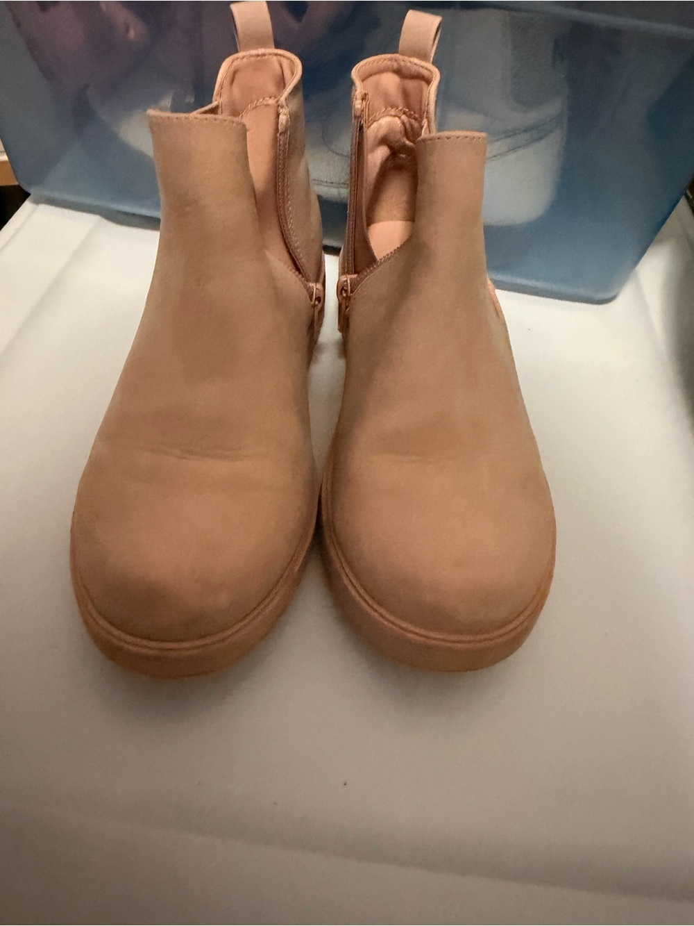 Sugar Kids Pink Chelsea Ankle Boots with Side Zips